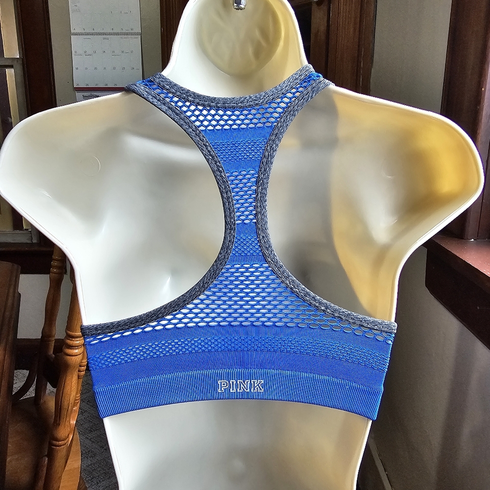 Blue sports bra by Pink - Picture 3 of 3